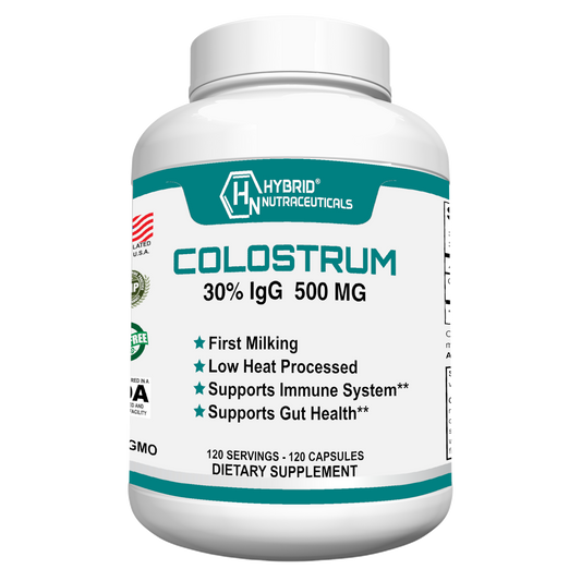 Bovine Colostrum Supplement 500mg - 30% IgG Immunoglobulin, Immune Supports