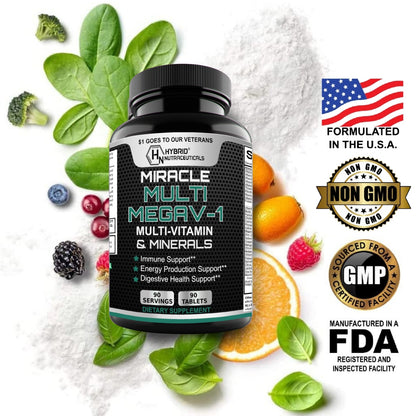 MEGAV-1 Multi-Vitamin, Superfood & Minerals - 90 Tablets