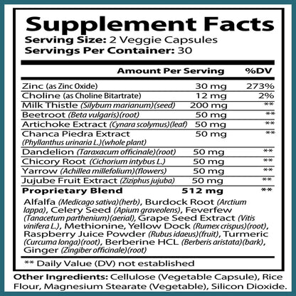 Liver Cleanse Detox & Repair Formula - 60 Capsules
