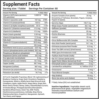 MiracleMulti Performance Blend, Best Multivitamin for Men - 60 Tablets